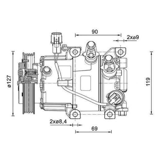 Mahle Air Conditioning Compressor ACP 1464 000P