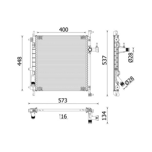 Mahle Engine Radiator CR 2071 000P