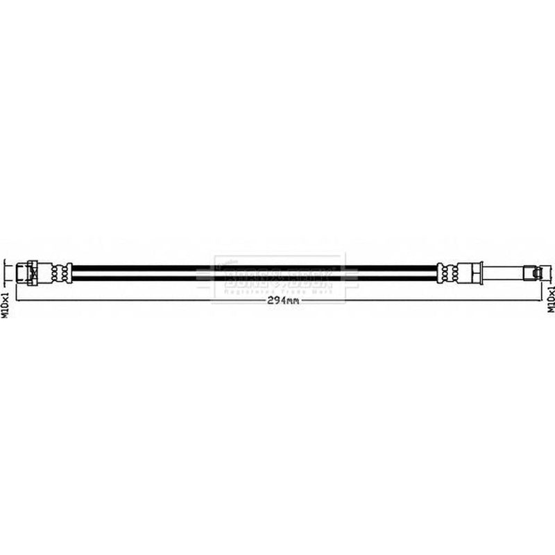 Borg & Beck Brake Hydraulic Hose Line outer BBH8462