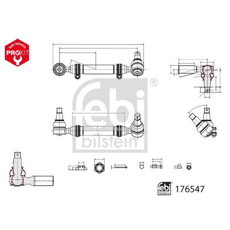 Febi Inner Rack End Right Joint Front 176547