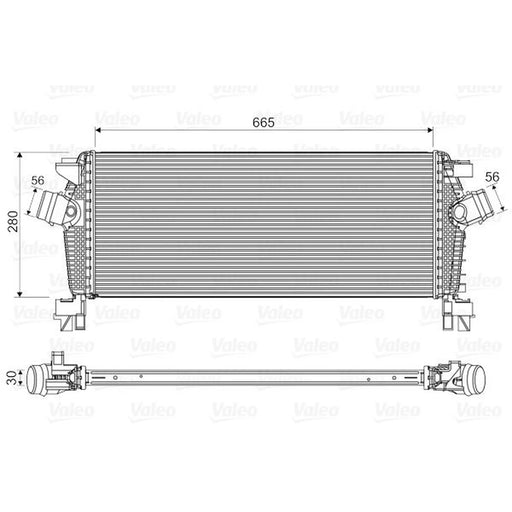 Valeo Intercooler (Charge Air Cooler) 818566