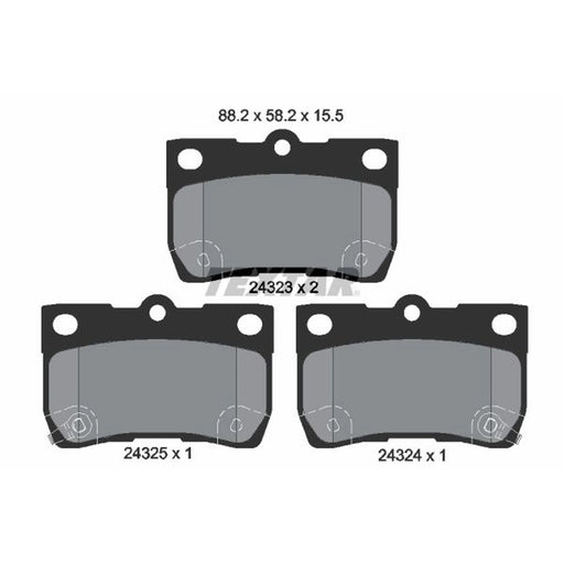 Textar Rear Brake Pad Set 2432301