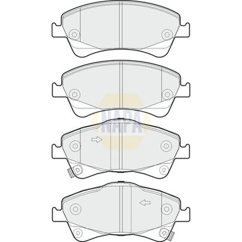NAPA Front Brake Pad Set NBP1589
