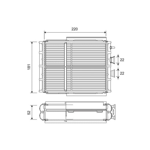 Valeo Heater Matrix Core Heat Exchanger 811656