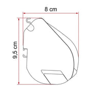 Fiamma F35 Pro 270 Awning Titanium Case Royal Blue Fabric Campervan Caravan 4x4 - Fiamma - Van Life Living