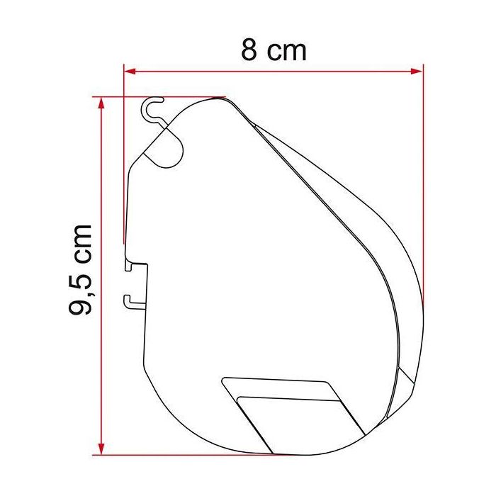 Fiamma F35 Pro 270 Awning Titanium Case Royal Blue Fabric Campervan Caravan 4x4 - Fiamma - Van Life Living