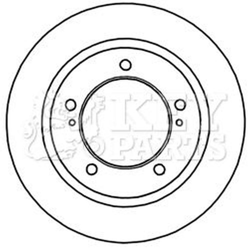 Key Parts 2 x Front Brake Discs KBD5251-x2