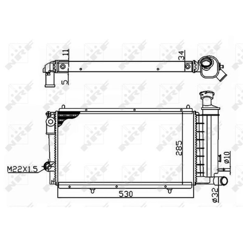 NRF Engine Radiator 50406A