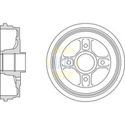 NAPA Brake Drum Assembly Rear NDR1046