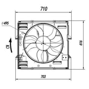NRF Engine Cooling Fan 47921