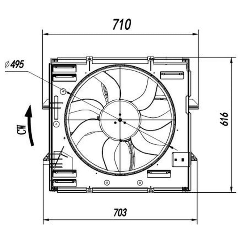 NRF Engine Cooling Fan 47921
