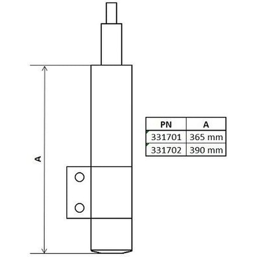 KYB Shock Absorber Damper Strut Front 331701
