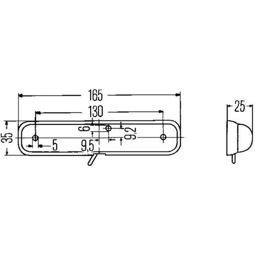 Hella Interior Lamp 2JA Interior 2JA 001 330-001 3 231 789 R 1 2JA 001 330-001