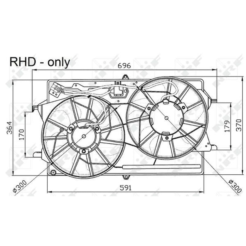 NRF Engine Cooling Fan 47033