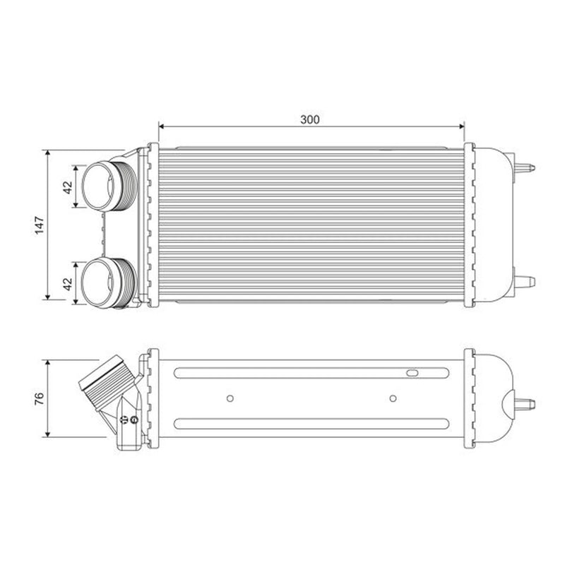 Valeo Intercooler (Charge Air Cooler) 818822