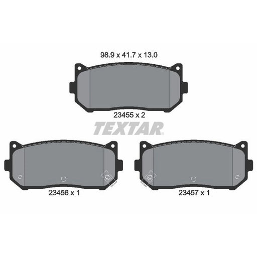 Textar Rear Brake Pad Set 2345501