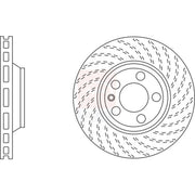 Apec 2 x Front Vented Brake Discs SDK6412