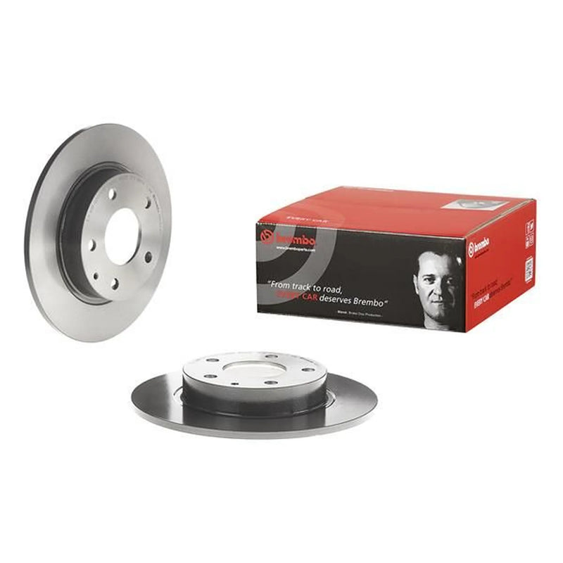 Brembo 2 x Solid Rear Brake Discs 08.C653.11-x2