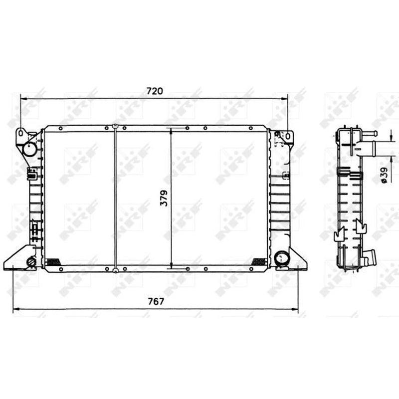 NRF Engine Radiator 517373