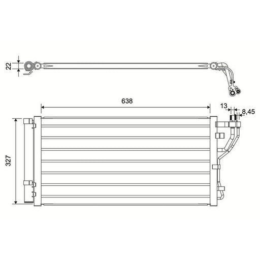 Valeo Air Conditioning Condenser 822683
