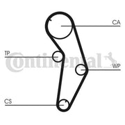 Continental CTAM Timing Belt Kit with Rollers CT841K1