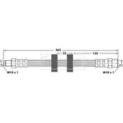 Borg & Beck Brake Hydraulic Hose Line Front Right BBH6870
