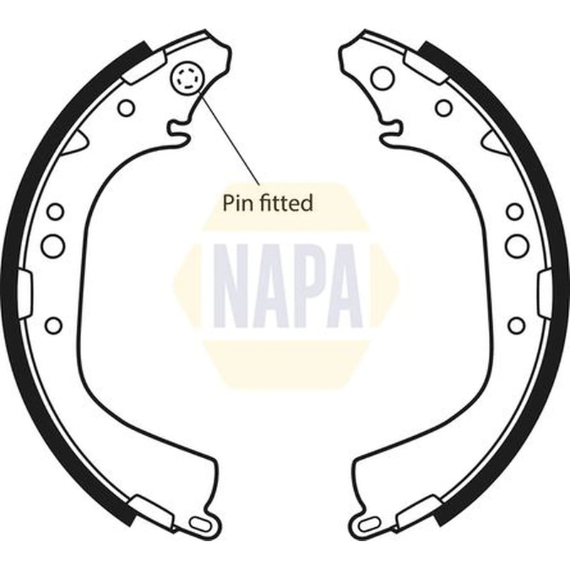 NAPA Brake Shoe Set Axle Kit NBS1018