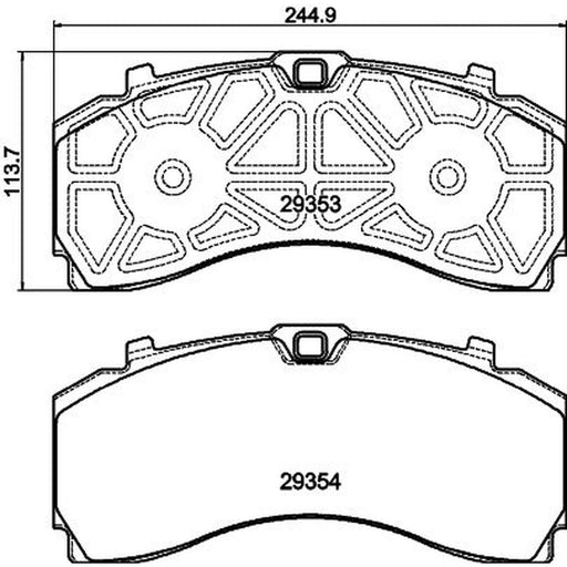 DON Front Brake Pad Set CVP129K