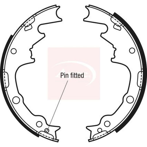 Apec Brake Shoe Set Axle Kit SHU702