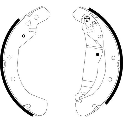 Textar Brake Shoe Set Axle Kit 91060100