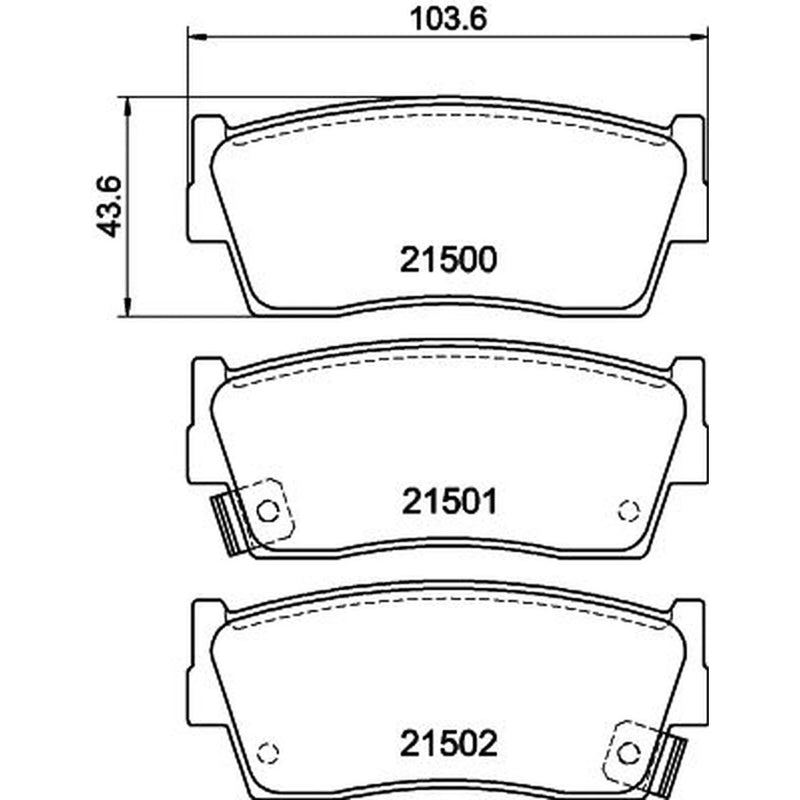 Mintex Front Brake Pad Set MDB1464