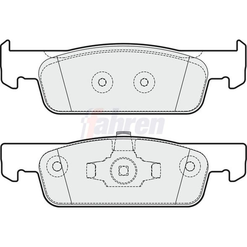 Fahren Front Brake Pad Set fits Dacia Logan II 2012-2013 1.2 1.6