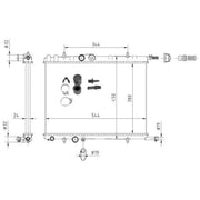 NRF Engine Radiator 53424A