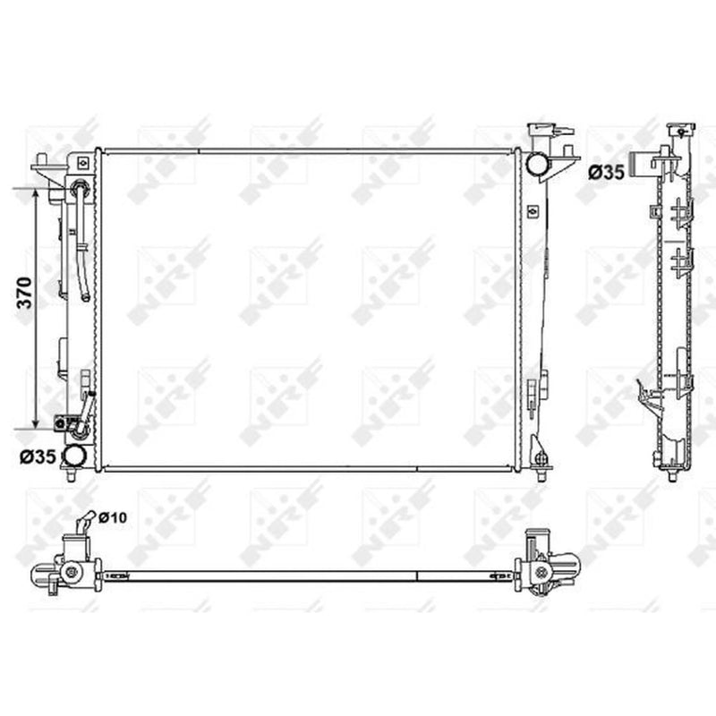 NRF Engine Radiator 53051