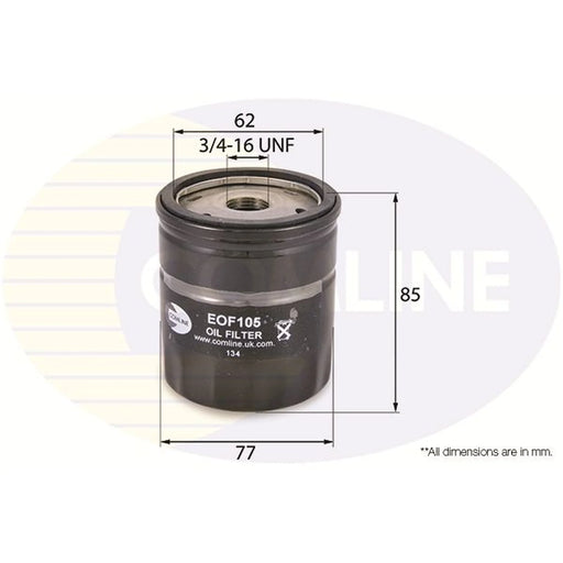 Comline Engine Oil Filter EOF105