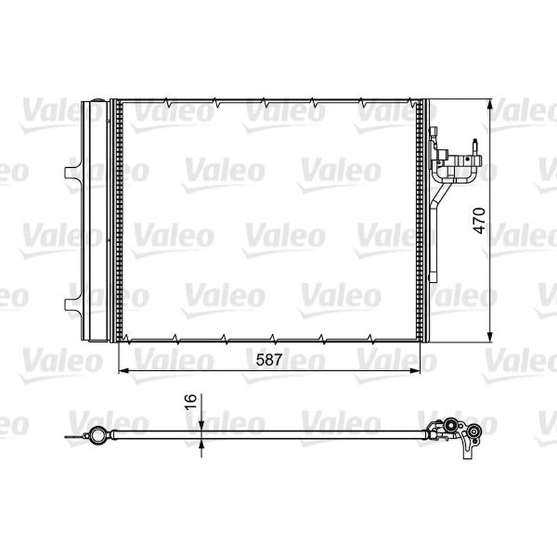 Valeo Air Conditioning Condenser 814017