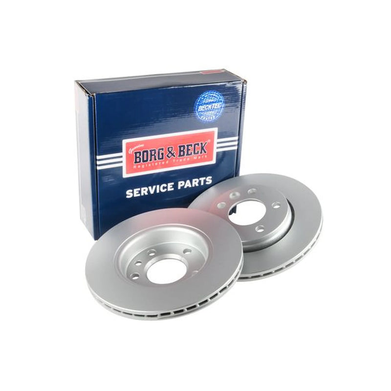 Borg & Beck 2 x Vented Rear Brake Discs BBD4387-x2