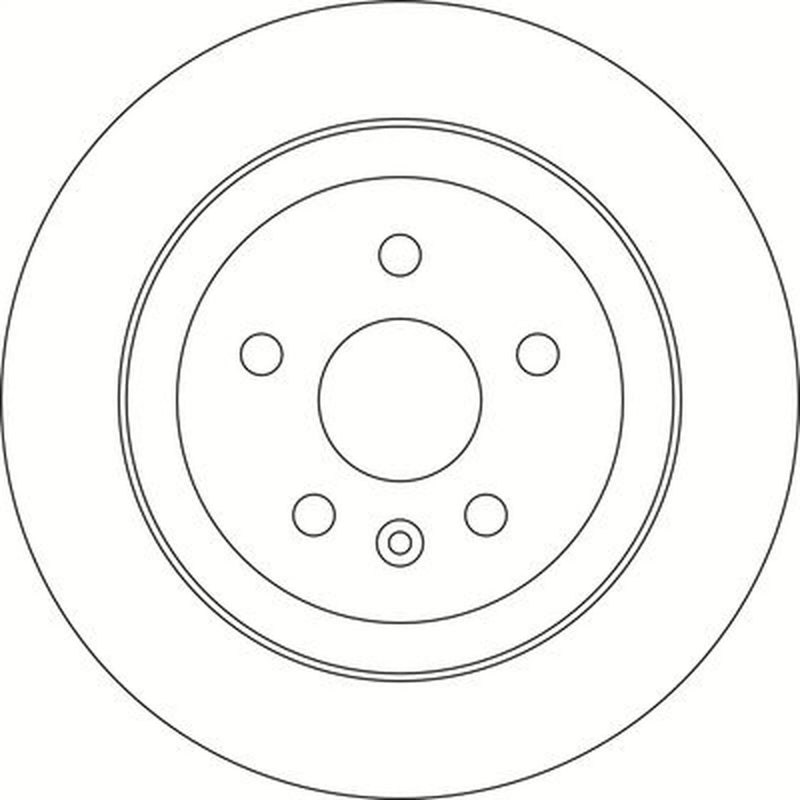 Abtex 2 x Solid Rear Brake Discs BD1955S-x2