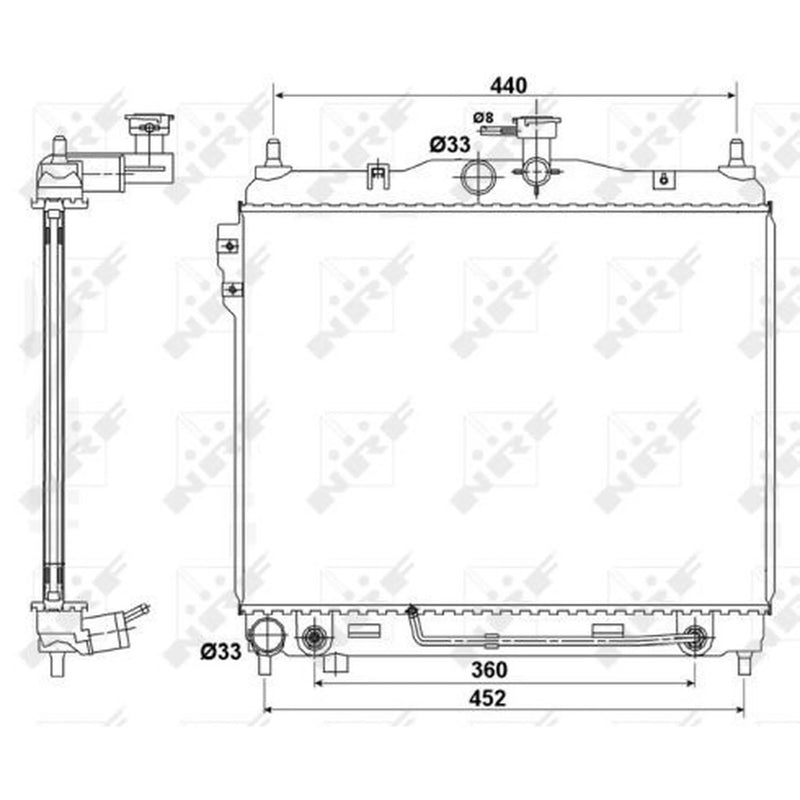 NRF Engine Radiator 53173