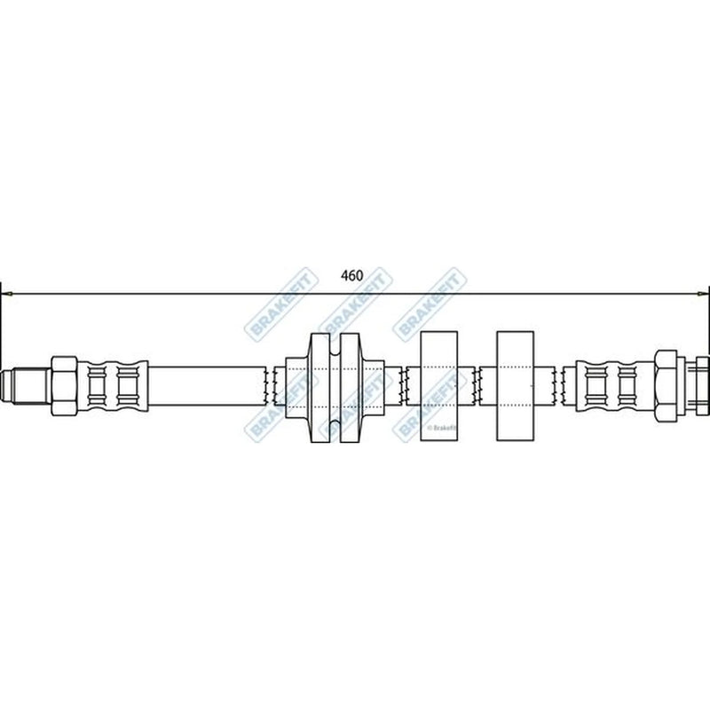 Apec Brake Hydraulic Hose Line Front BHO4068