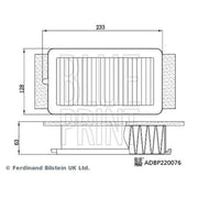 Blue Print Engine Air Filter ADBP220076