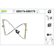 Valeo Electric Window Regulator Lifter Right Front 850175