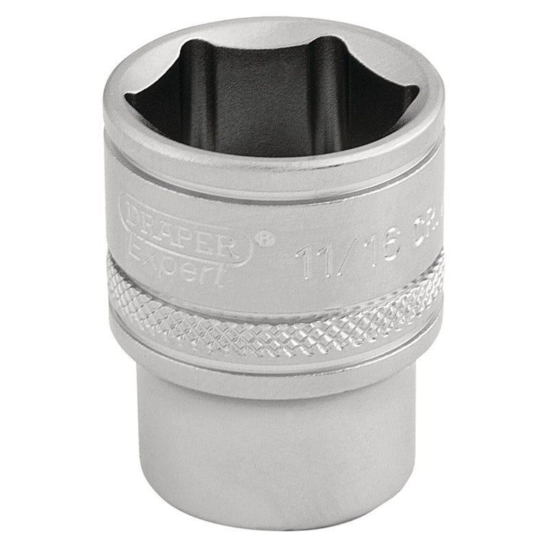 Draper 6 Point Imperial Socket, 3/8" Sq. Dr., 11/16" 16573 Draper  - Town Parts
