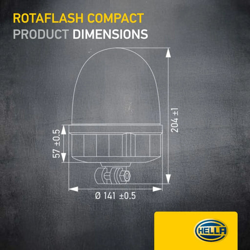 Hella Rotating Beacon Wide High 2XD 013 878-011
