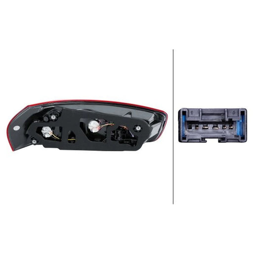 Hella Tail Light / Lamp W16W Right 2SK 011 054-061