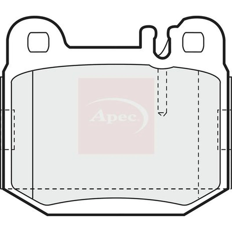 Apec Rear Brake Pad Set PAD1193