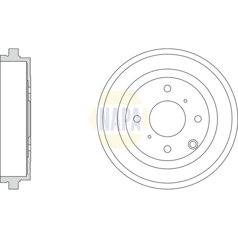 NAPA Brake Drum Assembly Rear NDR1010