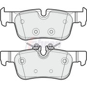 Fahren Rear Brake Pad Set fits BMW 1 2019-2020