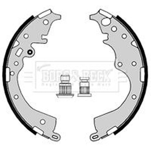 Borg & Beck Brake Shoe Set Axle Kit BBS6433