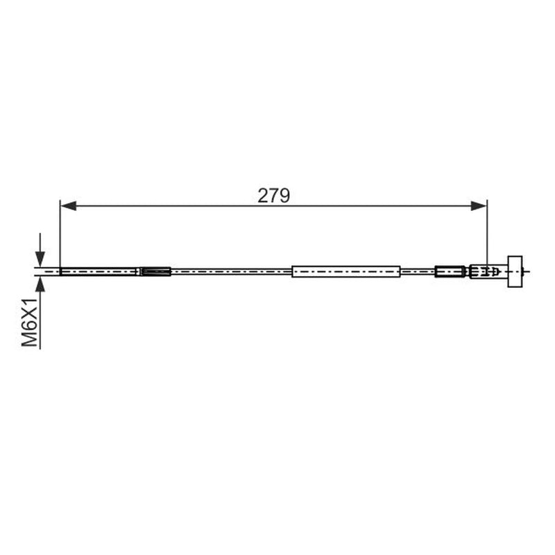 Bosch Handbrake Cable Front 1 987 482 886